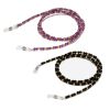 2 Pcs Round Beaded Sunglasses Holder String Eyewear Reading Glasses Chain Eyeglass Strap Necklace