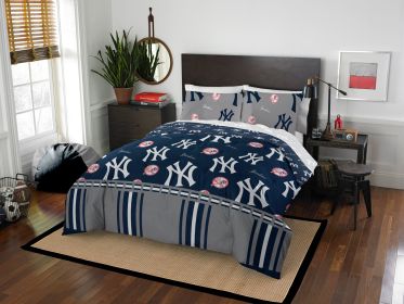 New York Yankees OFFICIAL MLB Queen Bed In Bag Set