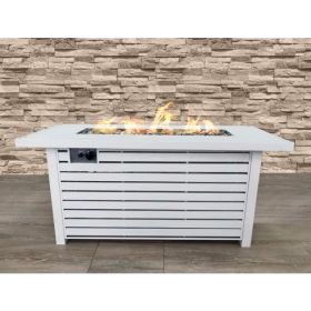 Living Source International 24" H Propane/Natural Gas Outdoor Steel Fire Pit Table with Lid