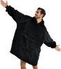 Krifey Wearable Blanket Hoodie, Oversized Sherpa Hooded for Women and Men, Cozy Sweatshirt with Giant Pocket