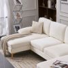 U-Shaped 4-Seat Indoor Modular Sofa Creamy-White