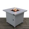 Living Source International 25" H x 30" W Steel Propane/Natural Gas Fire Pit Table