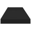 Floating Wall Shelf Black 35.4"x9.3"x1.5" MDF