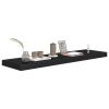 Floating Wall Shelf Black 35.4"x9.3"x1.5" MDF