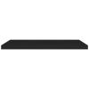 Floating Wall Shelf Black 35.4"x9.3"x1.5" MDF