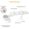 Non Electric Cold Water Mechanical Bidet Toilet Seat Attachment Fresh Water Sprayer Dual Nozzles for Feminine Wash