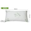 Bamboo Memory Foam Pillow Hypoallergenic Bed Pillow With Washable Cover [King Size]