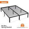 Heavy Duty Metal Bed Frame with Sturdy Steel Slat Support,QUEEN