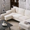 U-Shaped 4-Seat Indoor Modular Sofa Creamy-White