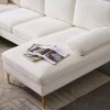 U-Shaped 4-Seat Indoor Modular Sofa Creamy-White