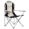 Medium Camping Chair Fishing Chair Folding Chair Black Gray