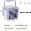 Portable USB Personal Mini Air Conditioner Fan;  3 Speeds;  Quiet;  Adjustable Vane;  Ice Water Tank