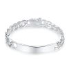 Mens Bracelet Plated Silver 8mm Link Chain Bracelet Bangle for Women MenParty Jewelry Accessoires