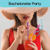 10Pcs Drink Straw for Adults Bridal Shower Birthday Party Wedding Favor Decor Juice Drinking Straws Home Kitchen Bar Garden Supplies Reusable Plastic