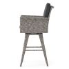 30" Outdoor Wicker Barstool with Water Resistant Cushions 1PC