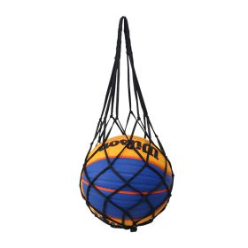 Sports Bag Basketball Football Volleyball Mesh Bag Basketball Bag Bold Storage (Option: Thick Black-Bulk)