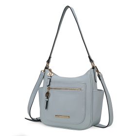 MKF Collection Wally Handbag Vegan Leather Women by Mia k (Material: Vegan Leather, Color: Blue)