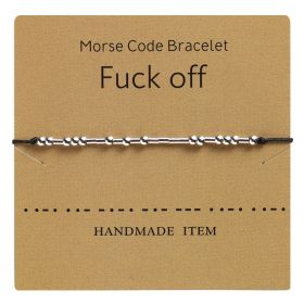 Morse Code Alphanumeric Couple Bracelet Bracelet (Color: Merry christmas)