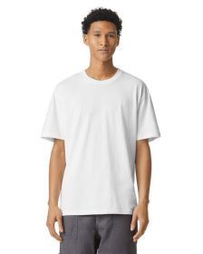 American Apparel 5389 Unisex Sueded T-Shirt (Color: SUEDED WHITE, size: L)