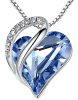 Leafael Mother's Day Necklace; Infinity Love Heart Pendant with Birthstone Crystals; Jewelry Gifts for Women; Birthday Necklaces for Wife Mom Girlfrie