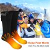 Unisex Electric Heated Socks Rechargeable Battery Heated Socks Winter Warm Thermal Socks