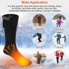 Unisex Electric Heated Socks Rechargeable Battery Heated Socks Winter Warm Thermal Socks