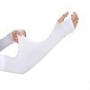 Solid Color Cycling Arm Sleeves; Sun Screen UV Protection Compression Arm Sleeves With Thumb Hole