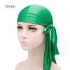 Silky Durags for Men Women 360 Waves with 1 Wave Cap Silky Satin Durag Extra Long Tails Moisture-Tech Fabric Satin Du-Rag