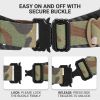 VOTAGOO Tactical Belt, 1.75'' MOLLE Battle Belt with Quick Release Buckle, Low Profile Laser-Cut Battle Belt for Range