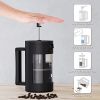 French Press Coffee Maker, Camping French Coffee Press Glass, Heat Resistant Thickened Glass Coffee Press, 100% BPA Free Prensa Francesa, Rust-Free an